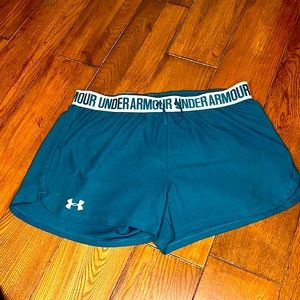 Under Armour shorts. Teal. Medium
